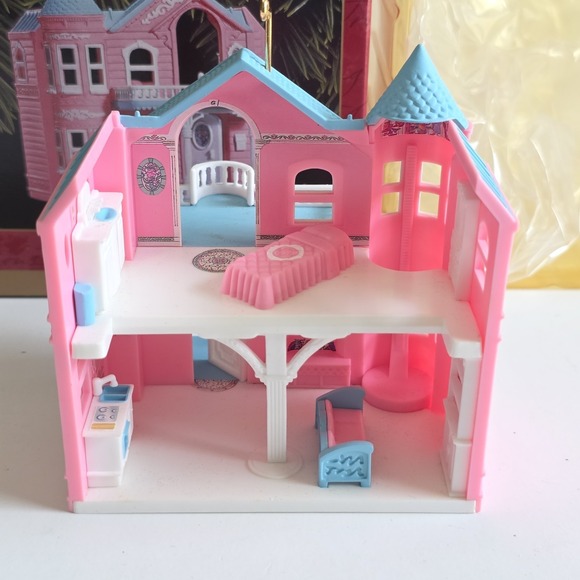 1999 Hallmark BARBIE DREAMHOUSE Ornament All Original Packaging New Open Box - Picture 5 of 6